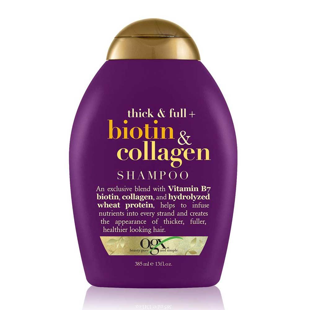 شامپو حجم دهنده مو او جی ایکس Biotin & Collagen
