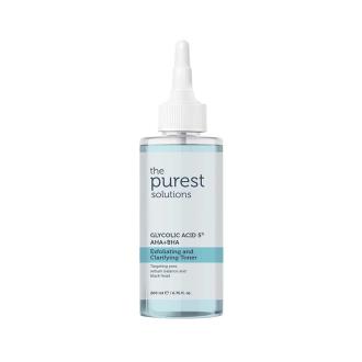 تونر لایه بردار و شفاف کننده گلیکولیک اسید The Purest Solutions 5% AHA+BHA 